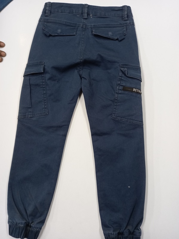 BOYS PANT WITH THIGH PATCH POCKET WITH POCKET ZIPPER — view 2